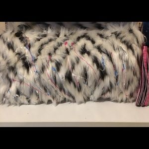Faux fur purse